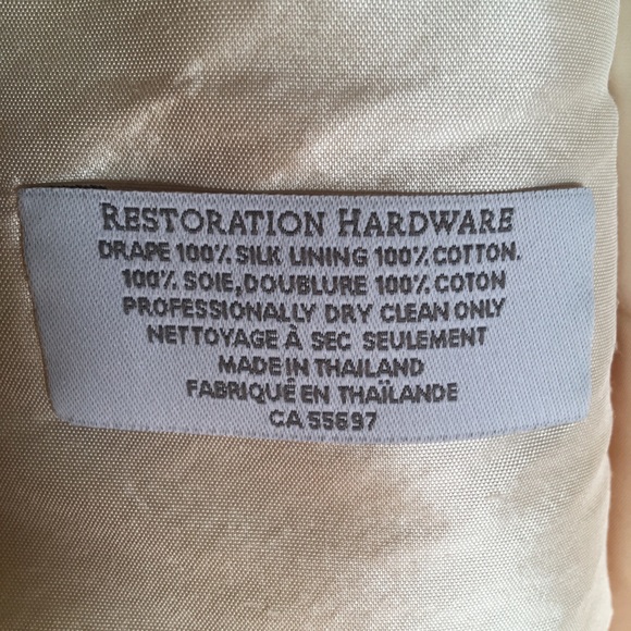 Thai Silk Solid Rod Pocket Drapery, Pearl - Picture 7 of 7